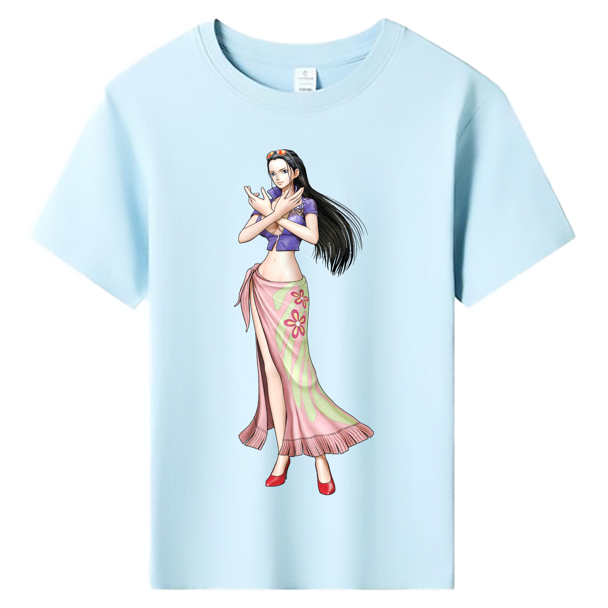 ワンピース ニコ・ロビン ONE PIECE Nico Robin 綿100％キッズTシャツ（フロントプリント）
